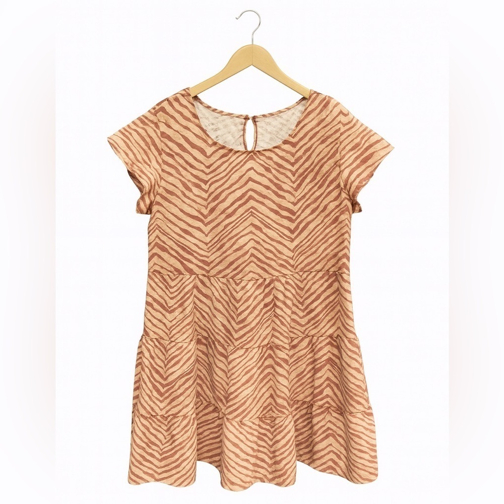 NINE WEST Mini Dress NWT | Women Medium| Tan Orange.  Brand New ~ No Tags.